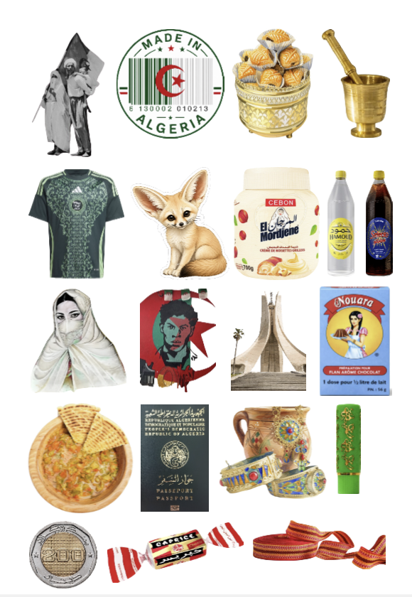 Pack 20 Stickers Algérie | Culture & Traditions