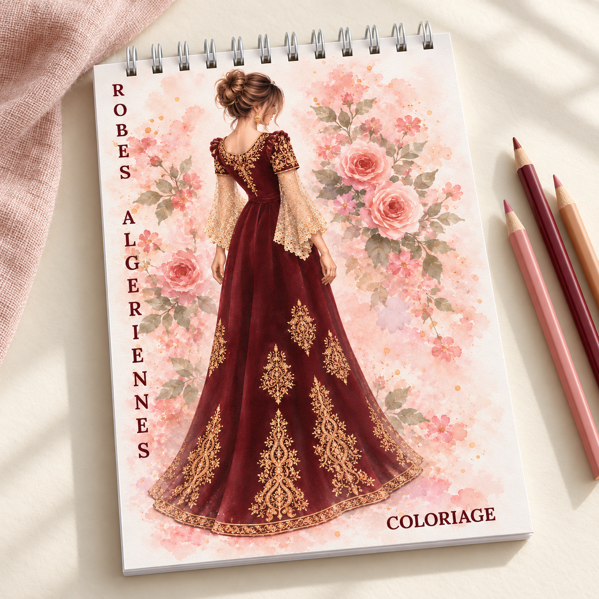 Robes algériennes — Le livret de coloriage